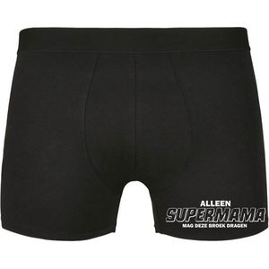 Alleen supermama mag deze broek dragen Dames Boxershort - mama - supermama - moederdag - onderbroek - grappig