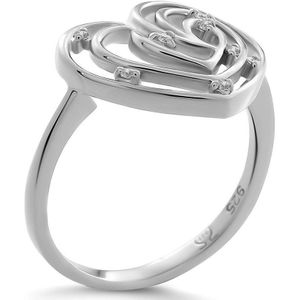 Orphelia ZR-7522/52 Dames Ring - maat 52 - Zilver