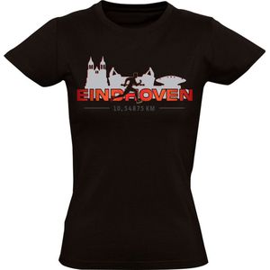 Eindhoven hardlopen Dames T-shirt - 10 km - marathon - tien kilometer - shirt