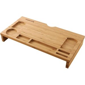 Bamboe Monitorstandaard Voor Laptop En Pc - Songmics Lld201
