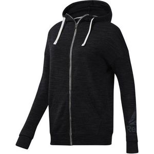 Reebok Te Marble Fullzip Sweatshirt Mannen Zwarte XS