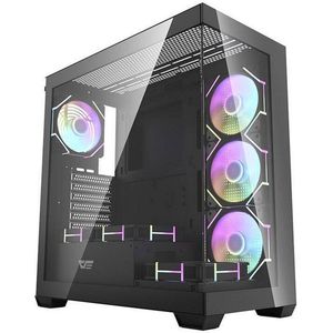 Darkflash - DS900 Black + fans - Computerkast