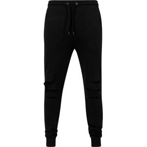 Urban Classics Heren joggingbroek -XL- Cutted Terry Zwart