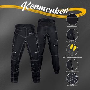 Motorbroek voor heren Dual Sport Motocross Motorbroek Rijden Overbroek Enduro Adventure Touring Waterproof CE Armored All-Weather - (Waist 26''- 28'' Length 32'') - Motorcycle Pants Riding Overpants Enduro Waterproof CE Armored All-Weather