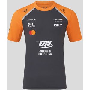 Mclaren Teamline T-shirt Grijs 2025 L - Lando Norris - Oscar Piastri