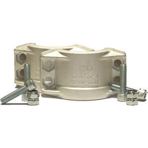 Klemschaal set - Aluminium - 25x6 - (Klembereik: 36-39mm)