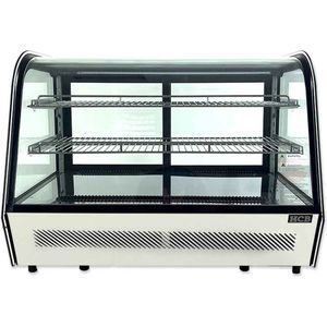 HCB® - Professionele Horeca Luxe koelvitrine - 160 liter - 230V - RVS Gebaksvitrine