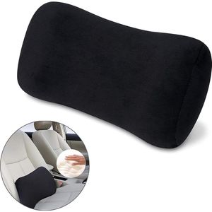 Rugkussen onderrug Memory Foam Lumbale Ondersteuning Verlicht Rugpijn Kussen voor Auto Kantoor Stoel-Zwart Rugkussen onderrug