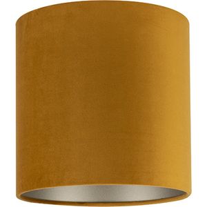 Uniqq Lampenkap velours goud Ø 25 cm – 25 cm hoog