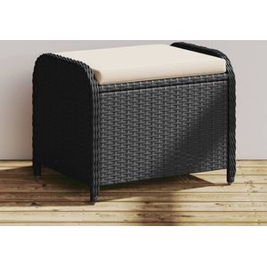 vidaXL-Tuinkruk-met-kussen-58x46x46-cm-poly-rattan-zwart