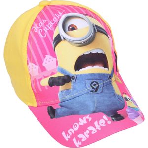 Gele meisjespet met klep Minions / 52cm