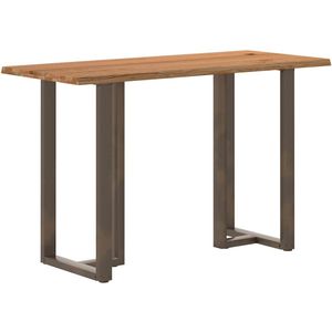 vidaXL - Bartafel - met - natuurlijke - rand - 180x80x112 - cm - massief - eikenhout