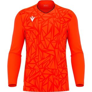 Macron Corvus Eco Keepershirt Lange Mouw Kinderen - Oranje / Zwart | Maat: 11-12 Y