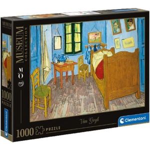 Clementoni Puzzels voor volwassenen - Van Gogh - Chambre Arles, Museum Puzzel 1000 Stukjes, 14-99 jaar - 39616