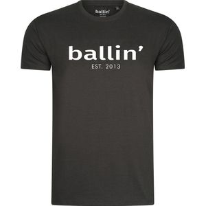 Ballin Est. 2013 - Heren Tee SS Regular Fit Shirt - Grijs - Maat 3XL