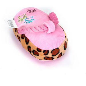 Nobleza Puppyspeelgoed knuffel met touw - Piepspeelgoed voor puppy - Hondenspeelgoed pluche knuffel met piep - Roze