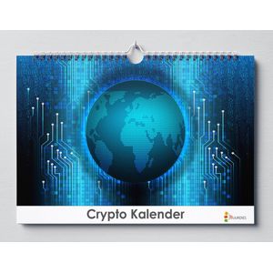 Crypto kalender XL 42 x 29.7 cm | Verjaardagskalender Crypto | Verjaardagskalender Volwassenen