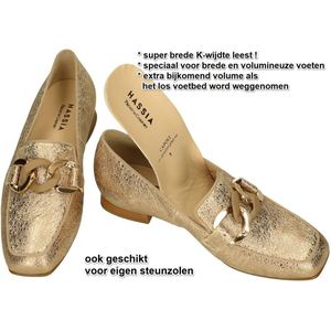 Hassia -Dames - goud - pumps & hakschoenen - maat 38