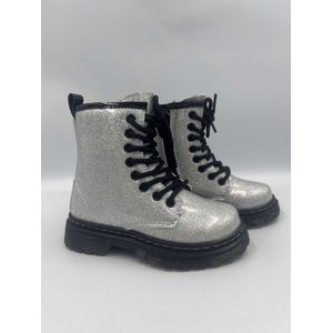 Meisjes Boots Glamour zilver Maat 25