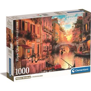 Clementoni Venice Legpuzzel - High Quality Collection - Puzzel Venetië - 1000 stukjes - 70x50 cm - Voor Volwassenen en Kinderen vanaf 14 jaar