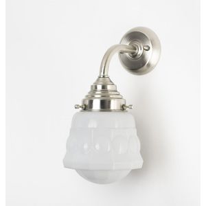 Wandlamp Weimar Curve Matnikkel. - Art Deco Trade