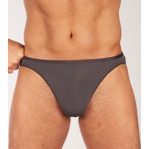 HOM Plumes micro briefs (1-pack) - heren micro slip microfiber - antraciet grijs - Maat: XXL