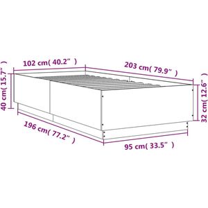 vidaXL-Bedframe-bewerkt-hout-betongrijs-100x200-cm