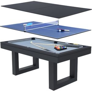 Concept-U - Multi-game 3 op 1 biljart en ping-pong in zwarte biljart DENVER
