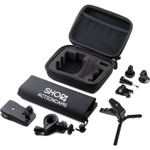 Shop4 - Actioncam Accessoires Set Klein met Opbergtas / Actioncam Accessoires Kit