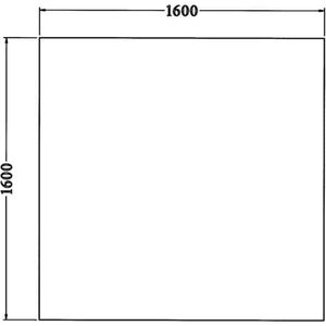 Los vierkant 25 mm melamine bureaublad 160X160CM Kersen