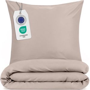 Blumtal Evolon® Dekbedovertrek met Kussensloop - Anti-Allergisch - Tegen huisstofmijt - 240 x 220 cm - 2 Kussenslopen 50 x 80 cm - Taupe