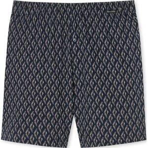 SCHIESSER Fine Interlock boxer (1-pack) - heren boxershort bruin-grijs gedessineerd - Maat: L