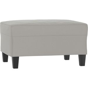 vidaXL - Voetenbank - 70x55x41 - cm - microvezelstof - lichtgrijs