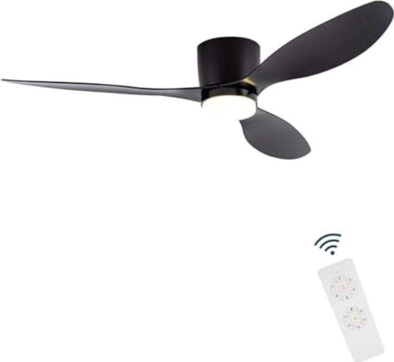 Plafondventilator Slaapkamer - Plafonniere Met Ventilator - Plafondventilator Met Verlichting - Plafondventilator Afstandsbediening