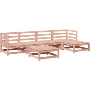 vidaXL Loungeset - 6-delig - Douglas Vurenhout Tuin Lounge Set - Hoekbank - Tuinset - Loungebank - Douglas Hout