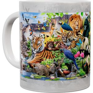 Wilde dieren Around the world - Mok 440ml 440