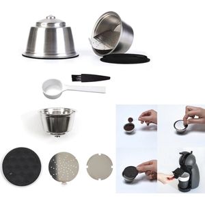 WDMT™ Herbruikbare metalen koffiecup voor Dolce Gusto - Duurzaam en milieuvriendelijk alternatief voor wegwerpcups - Zilver