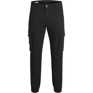 JACK & JONES Paul Lake Cargo loose fit - heren cargo broek - zwart - Maat: 32/30