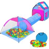 TecTake Iglo Kindertent met Ballenbak Inclusief 200 Ballen - Speeltent