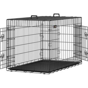 orion store - 2-Deurs - Opvouwbare Hondenkooi - Transportkooi van Draad - Kooi - Katten - Konijnen - Knaagdieren - Gevogelte - L - XXXL Kooi - Zwart - 122cm x 74.5cm x 80.5cm