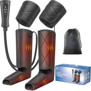 Bovenbeen- en kuitmassager met warmte, compressiemassage, verstelbaar ontwerp, verlichting van zwelling en pijn
