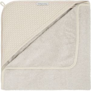 Baby's Only Baby badcape - Omslagdoek - Handdoek met capuchon Sky - Warm Linen - 75x85 cm - Badstof