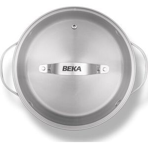Beka Cicla kookpot Ø20 cm - met Deksel uit glas - Gerecycleerd RVS - PFAS-vrij - Geschikt voor inductie