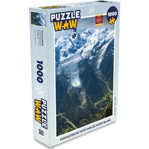 Puzzel Fantastische foto van de Mont Blanc - Legpuzzel - Puzzel 1000 stukjes volwassenen