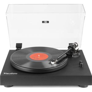 Platenspeler - Audizio RP340 high-end platenspeler met Audio Technica element, anti-skating en instelbare naalddruk - Zwart