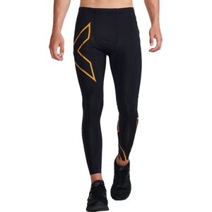 2XU Light Speed Compression Tights Heren - Sportbroeken - zwart/oranje - Mannen