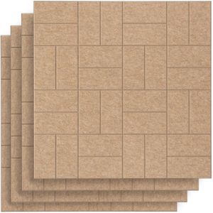Dutchvilt akoestische wandtegels - Dutchvilt D102 - Beige - 4 stuks 60 x 60 cm - Volledig Nederlands product - Gerecycled PET-Vilt - Maak je eigen akoestische wand