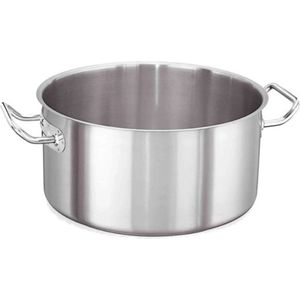 Kapp Kookpan Met Deksel 35 Liter 45 Cm Rvs Zilver