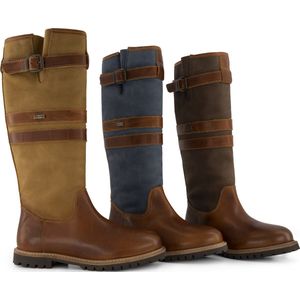 Travelin' Lindau Dames - Leren outdoorlaars - Waterdicht en Ademend - Laarzen Cognac Leer