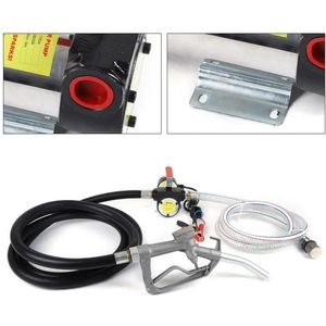 Elektrische Pomp - Brandstofpomp elektrisch - Tankpistool - Dieselpomp - Brandstofpompen - 230V/12V - 50L/Min - Diesel Elektrische Pomp - Zelfaanzuigende Brandstofpomp met Hoge Vermogen en Tankpistool